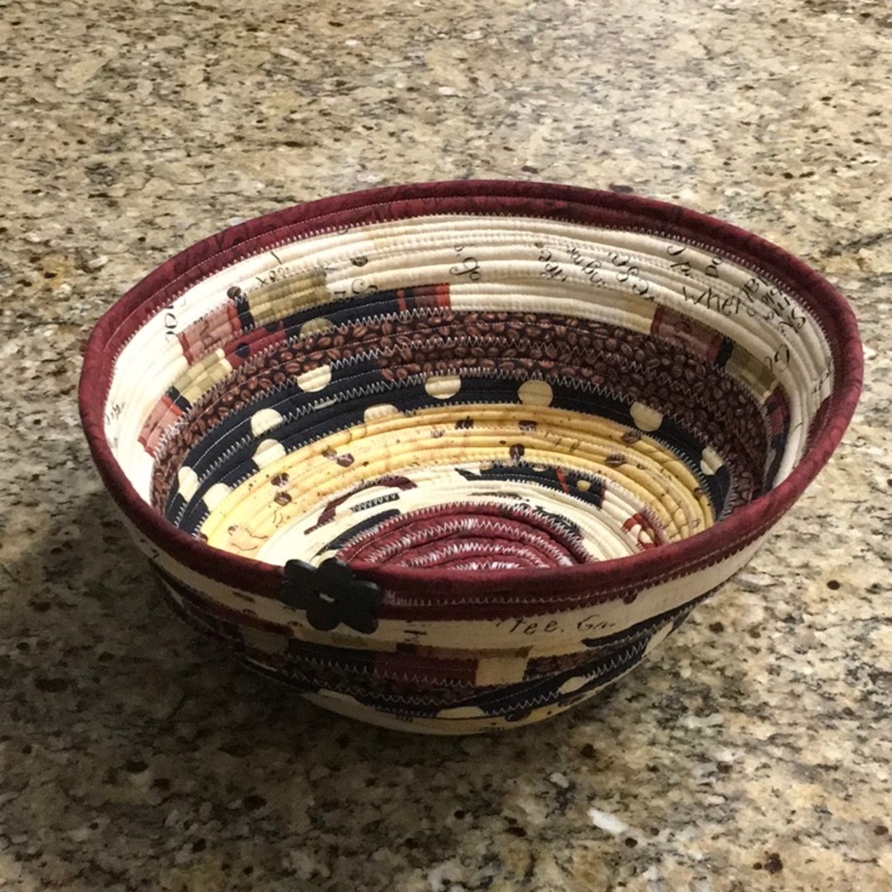 Multicolor Fabric Basket Bowl